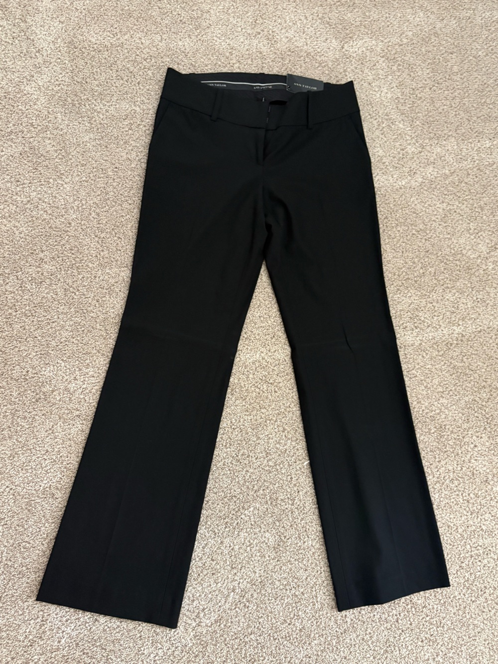 Ann Taylor Black Straight-Leg Women's Dress Pants